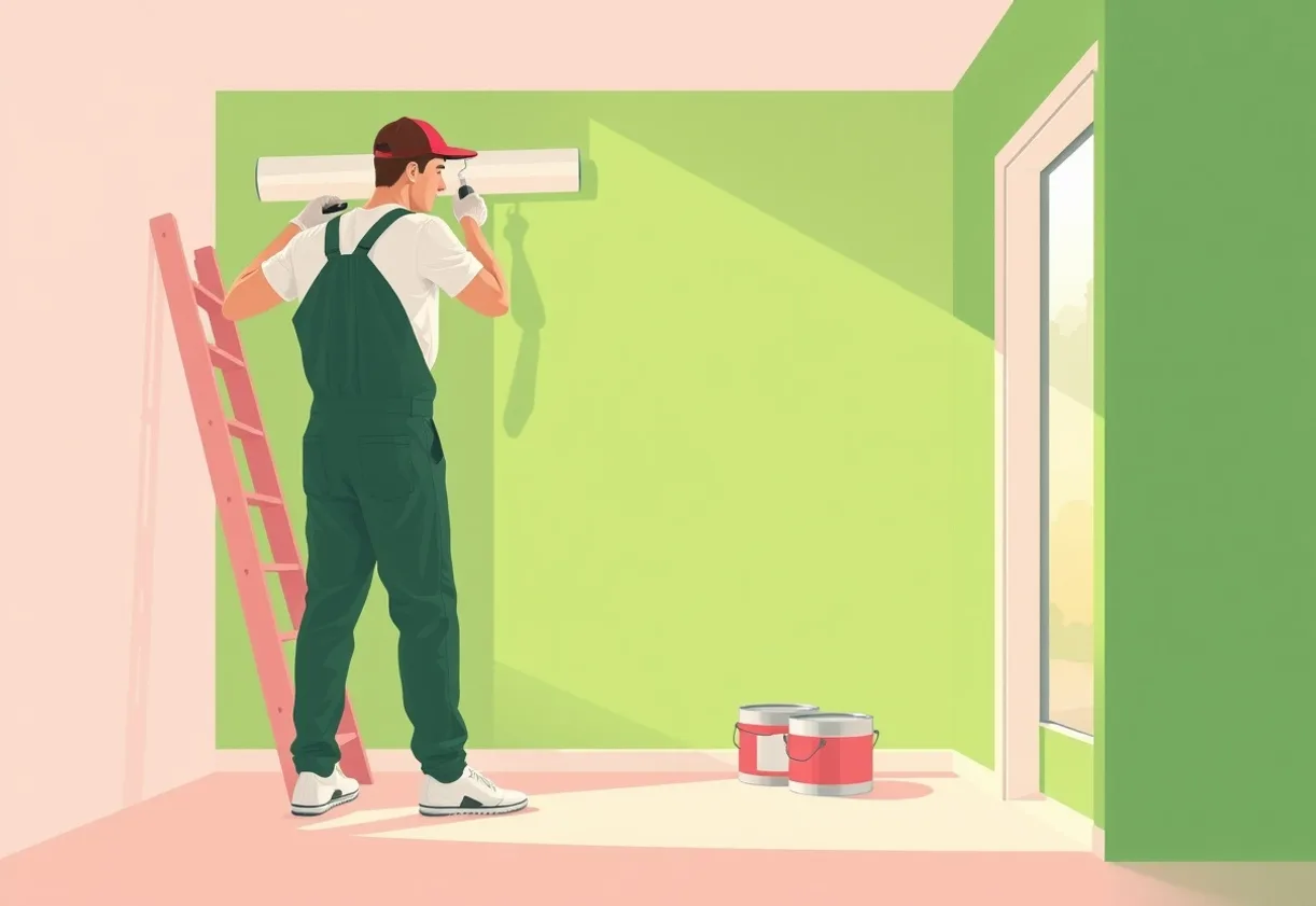 Peintre Provins 77160 en intervention sur un chantier